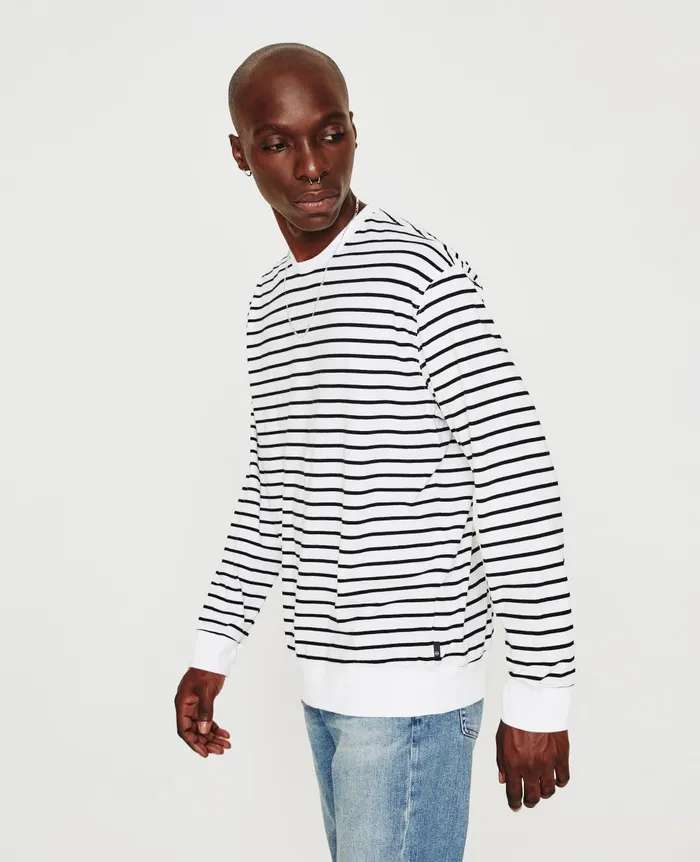 Wesley Pullover True Whitetrue Black Men AG Jeans Sweatshirts Wesley Pullover True Whitetrue Black Men AG Jeans Sweatshirts