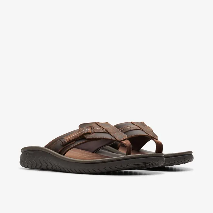 WESLEY SUN Beeswax Leather Men Clarks Sandals and Flip Flops