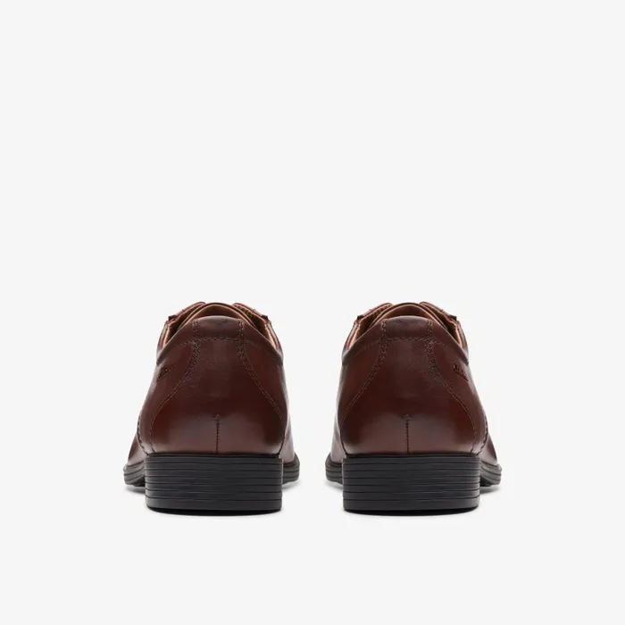 Whiddon Cap Mahogany Leather Men Clarks Dress Shoes