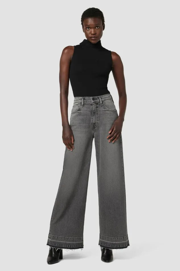 Wide Leg Women Hudson Jeans James HighRise Wide Leg Jean Black Smoke Wide Leg Women Hudson Jeans James HighRise Wide Leg Jean Black Smoke