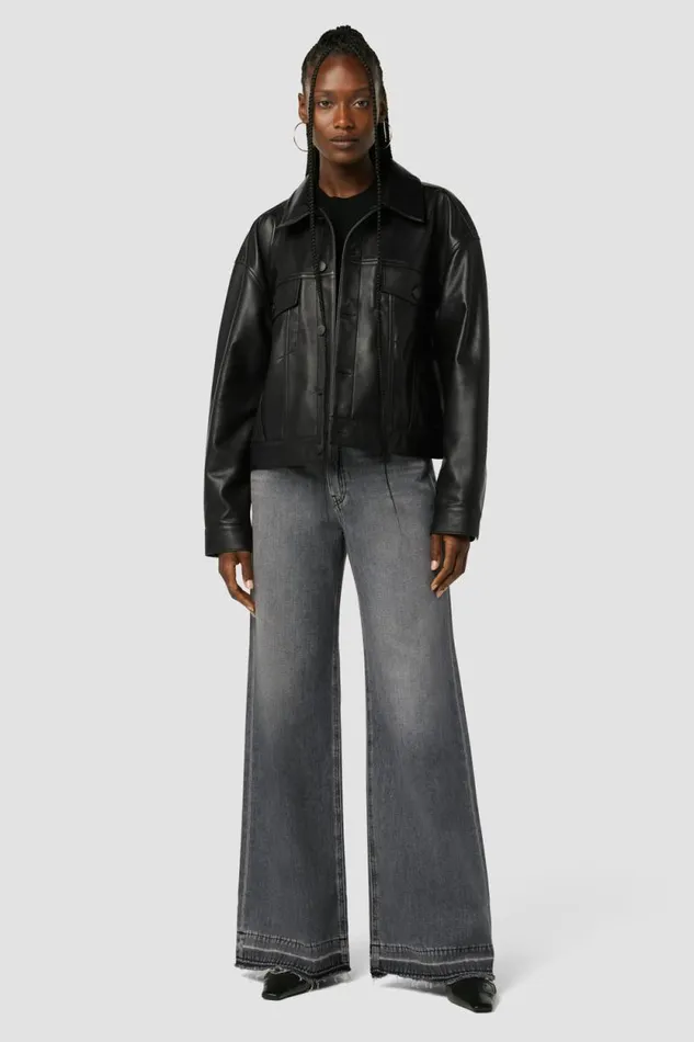 Wide Leg Women Hudson Jeans Jodie HighRise Loose Wide Leg Jean Destructed Black Wide Leg Women Hudson Jeans Jodie HighRise Loose Wide Leg Jean Destructed Black
