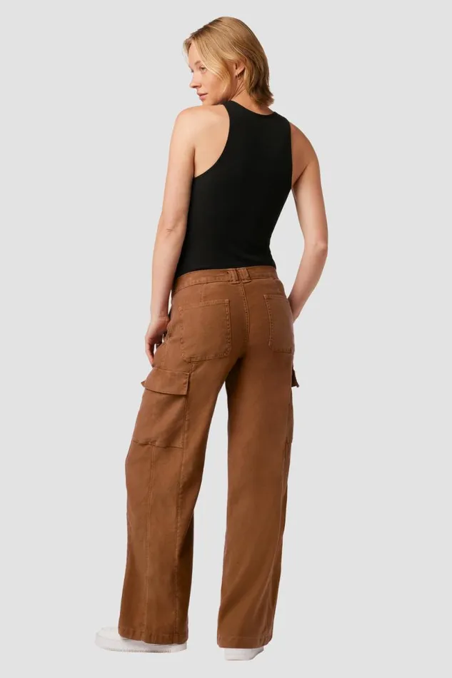 Wide Leg Women Hudson Jeans MidRise Utility Wide Leg Cargo Caramel Cafe Wide Leg Women Hudson Jeans MidRise Utility Wide Leg Cargo Caramel Cafe