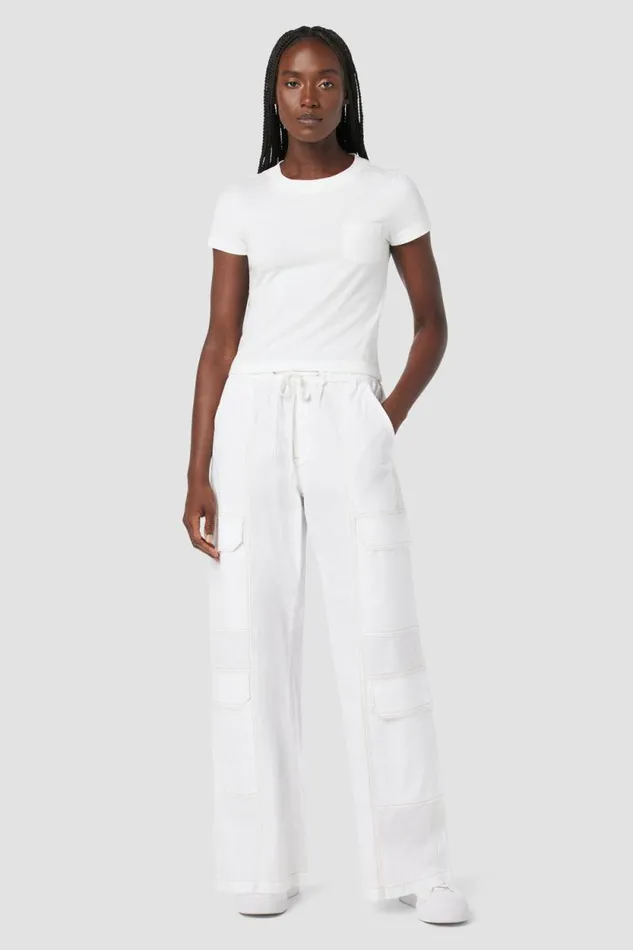 Wide Leg Women Hudson Jeans Parachute Wide Leg Cargo White Wide Leg Women Hudson Jeans Parachute Wide Leg Cargo White