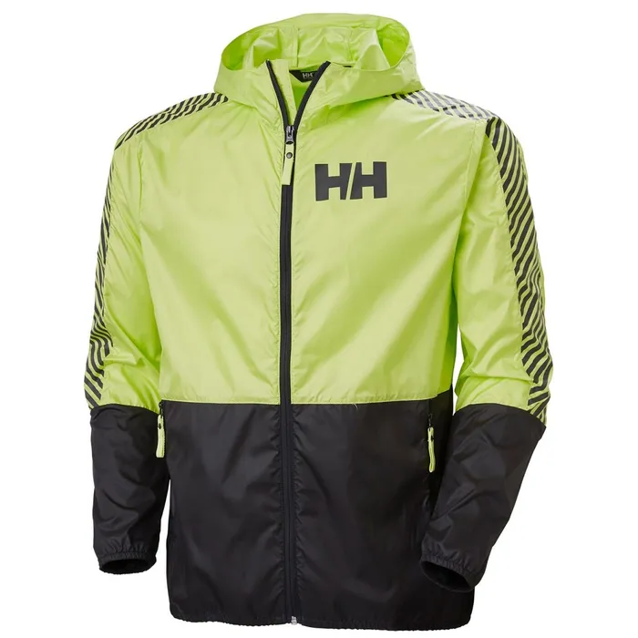 Windbreakers Men Helly Hansen ACTIVE WIND JACKET 379 Sunny Lime