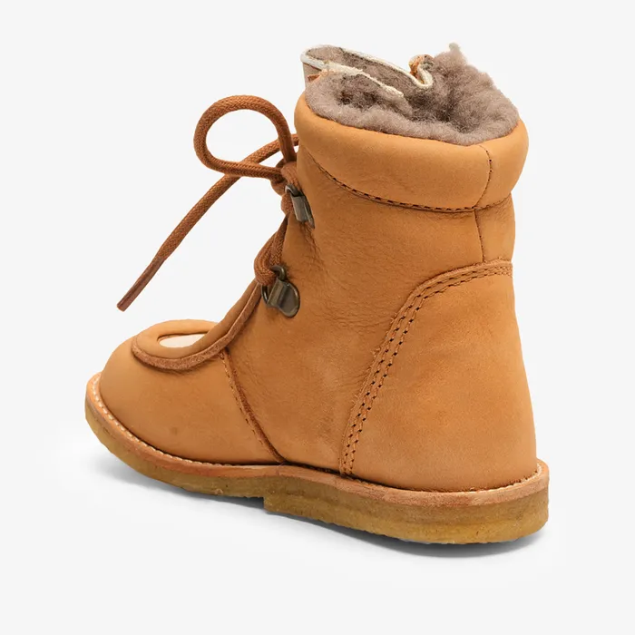 Winter boots flor l tex cognac Brown bisgaardshoes KIDS