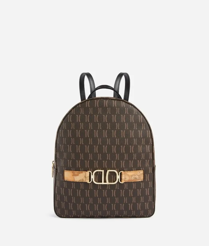 Woman Backpacks Bucket and Belt Bags Alviero Martini 3d Monogram Backpack Black Woman Backpacks Bucket and Belt Bags Alviero Martini 3d Monogram Backpack Black