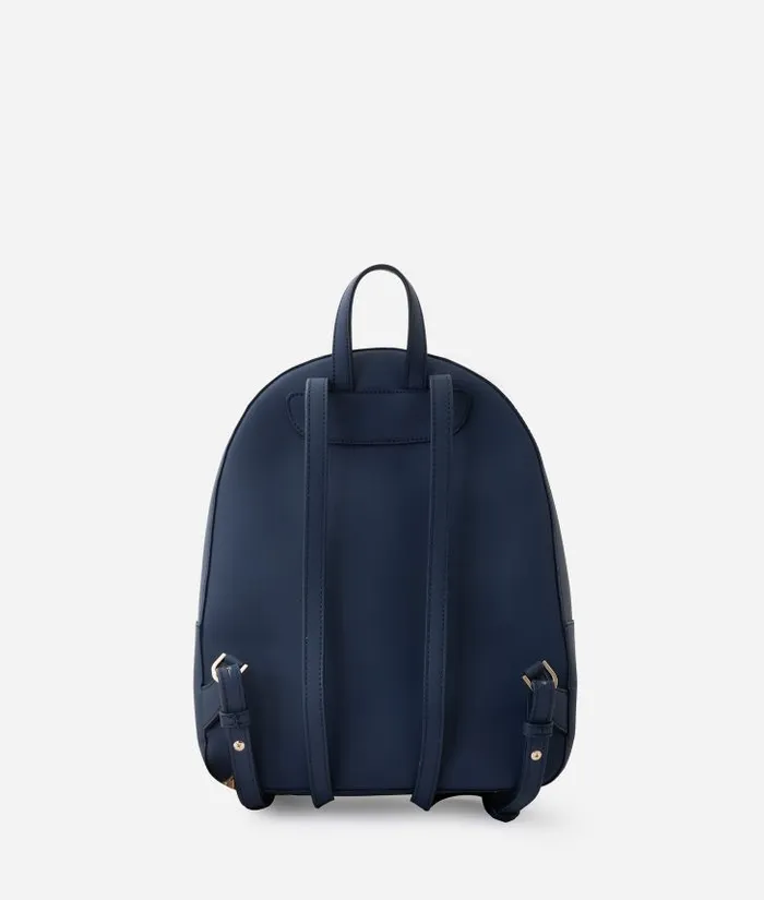 Woman Backpacks Bucket and Belt Bags Alviero Martini Journey Geo Backpack Navy Blue