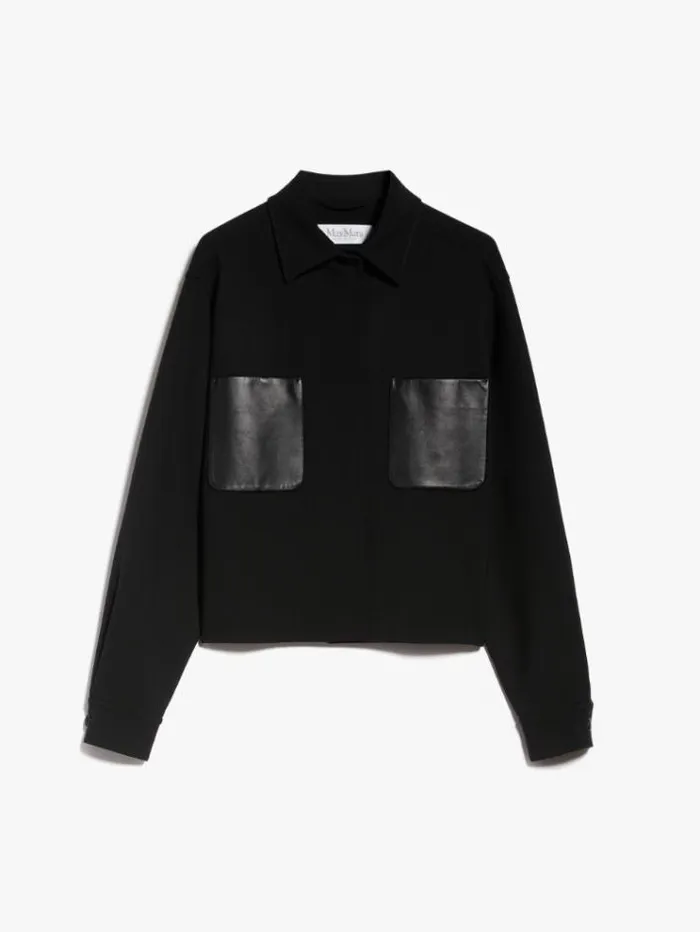 Woman Boxy Jacket In Wool Black Maxmara Suit Woman Boxy Jacket In Wool Black Maxmara Suit