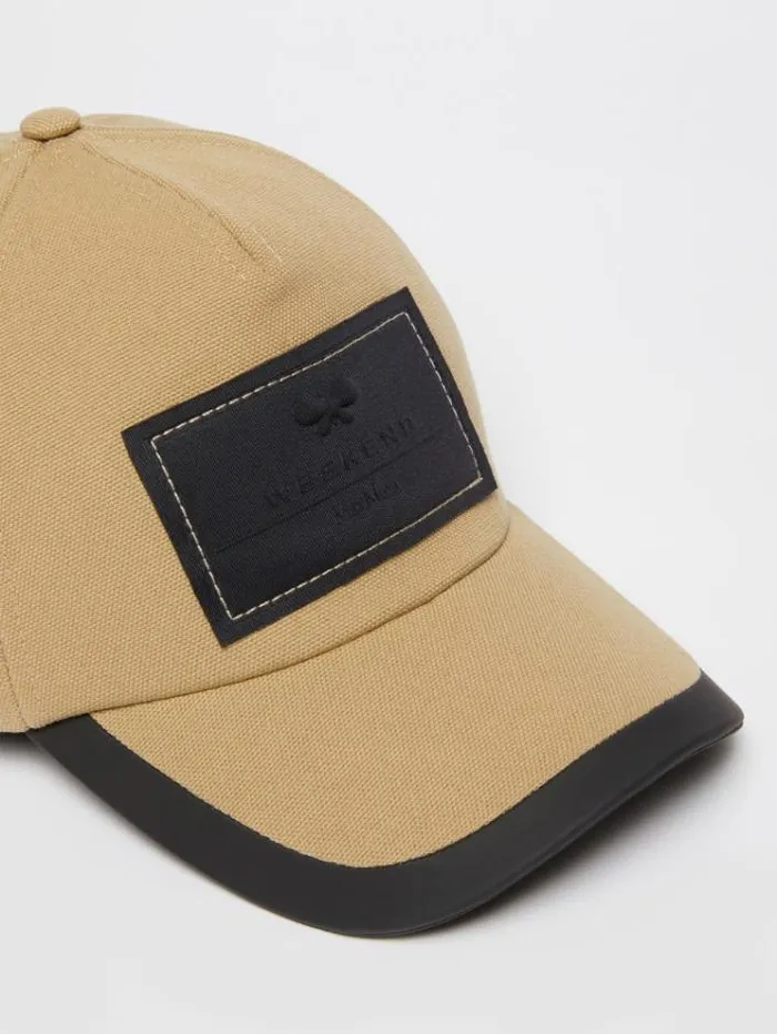 Woman Canvas Cap Camel Maxmara Hats