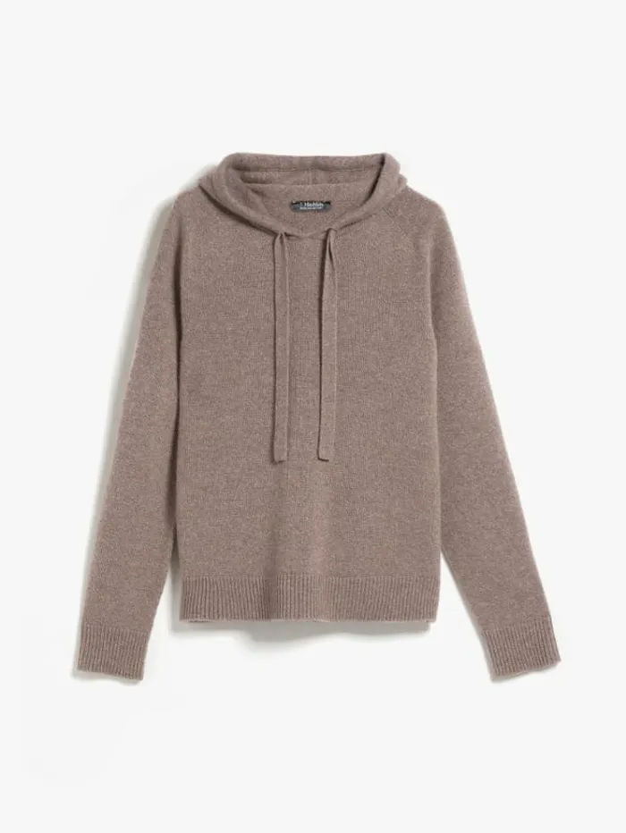 Woman Cashmere Yarn Sweater Turtledove Maxmara Knitwear And Sweatshirts Woman Cashmere Yarn Sweater Turtledove Maxmara Knitwear And Sweatshirts