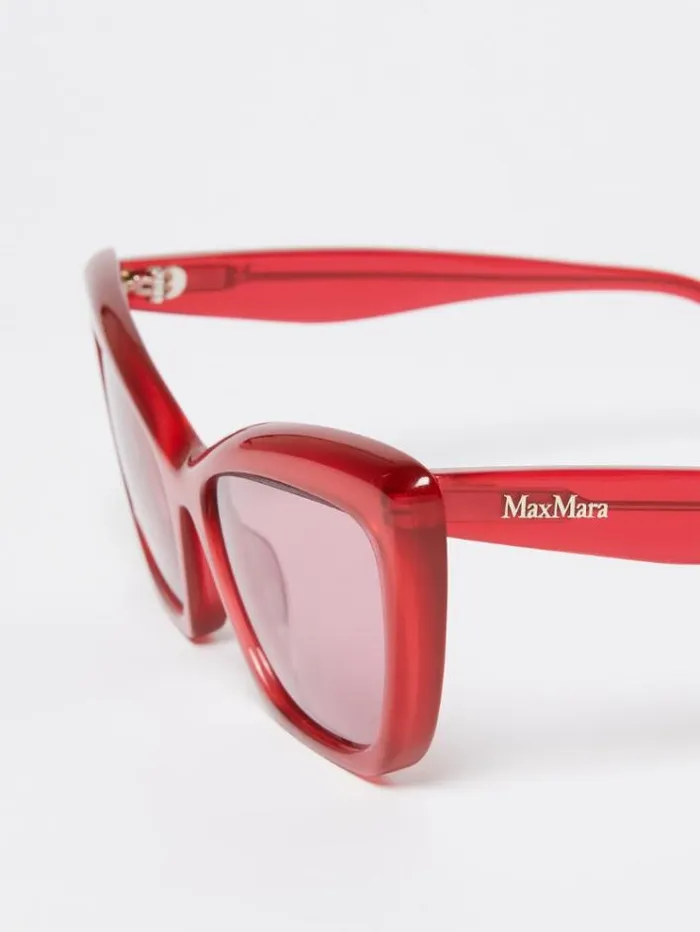 Woman Cateye Sunglasses Red Maxmara Eyewear Woman Cateye Sunglasses Red Maxmara Eyewear