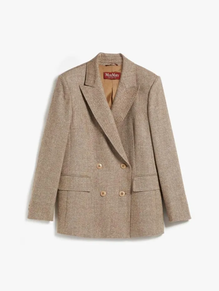 Woman Doublebreasted Wool Blazer Camel Maxmara Suit Woman Doublebreasted Wool Blazer Camel Maxmara Suit