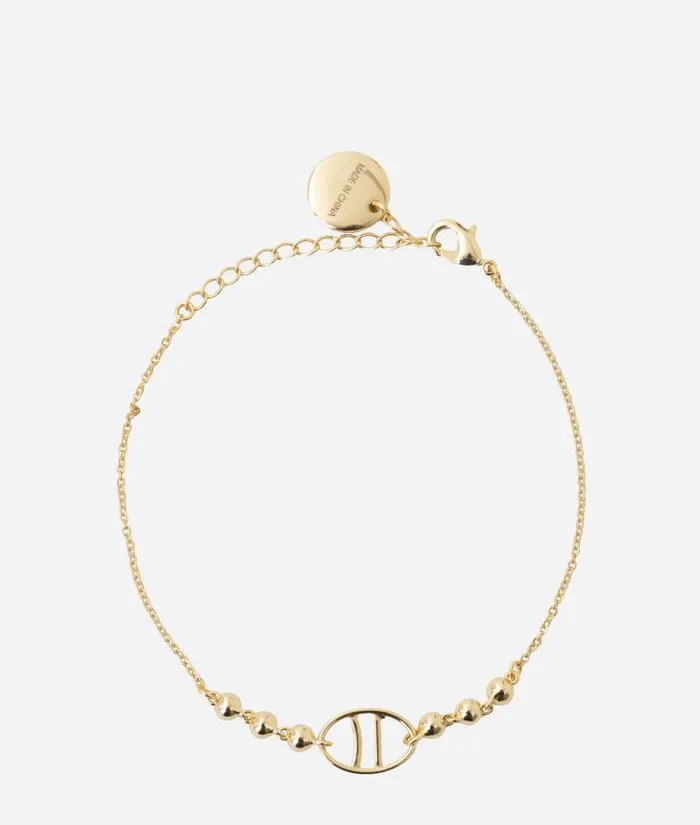 Woman Jewelry Alviero Martini Bracelet With 1c Logo And Magenta Stones Gold