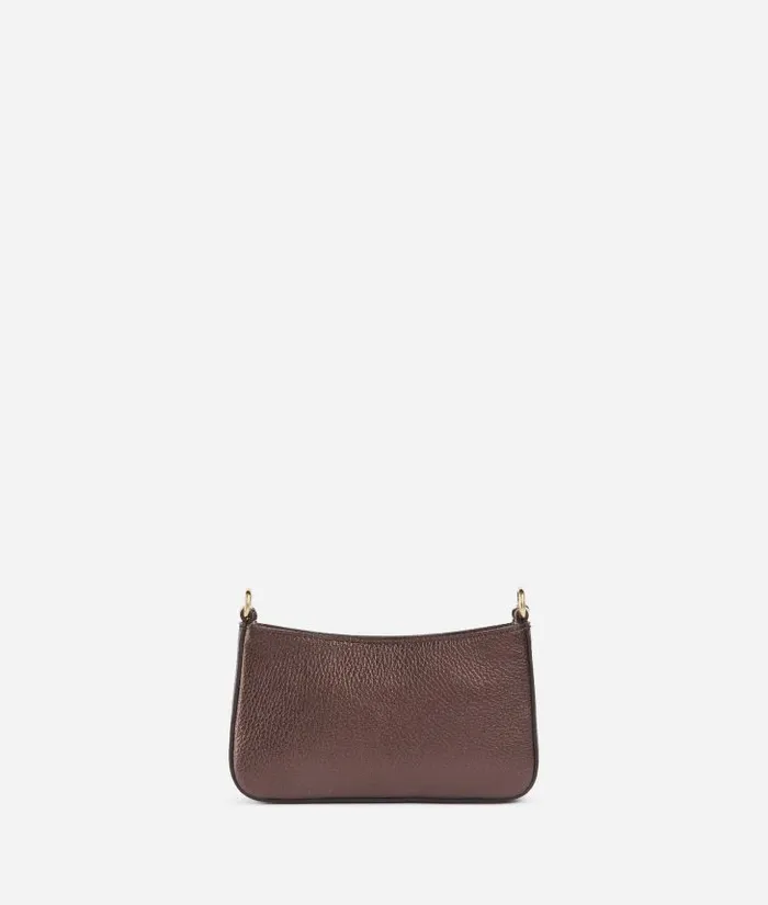 Woman Mini Bags and Pouches Alviero Martini New Moon Leather Pouch With Chain And Crossbody Strap Brown