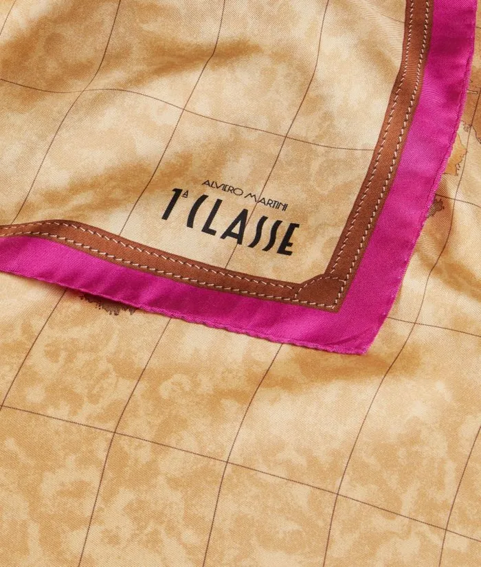 Woman Scarves and Shawls Alviero Martini Geo Classic Foulard 9021590 Magenta