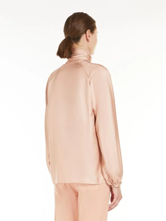 Woman Silk Foulard Shirt Pink Maxmara Shirts And Tops Woman Silk Foulard Shirt Pink Maxmara Shirts And Tops