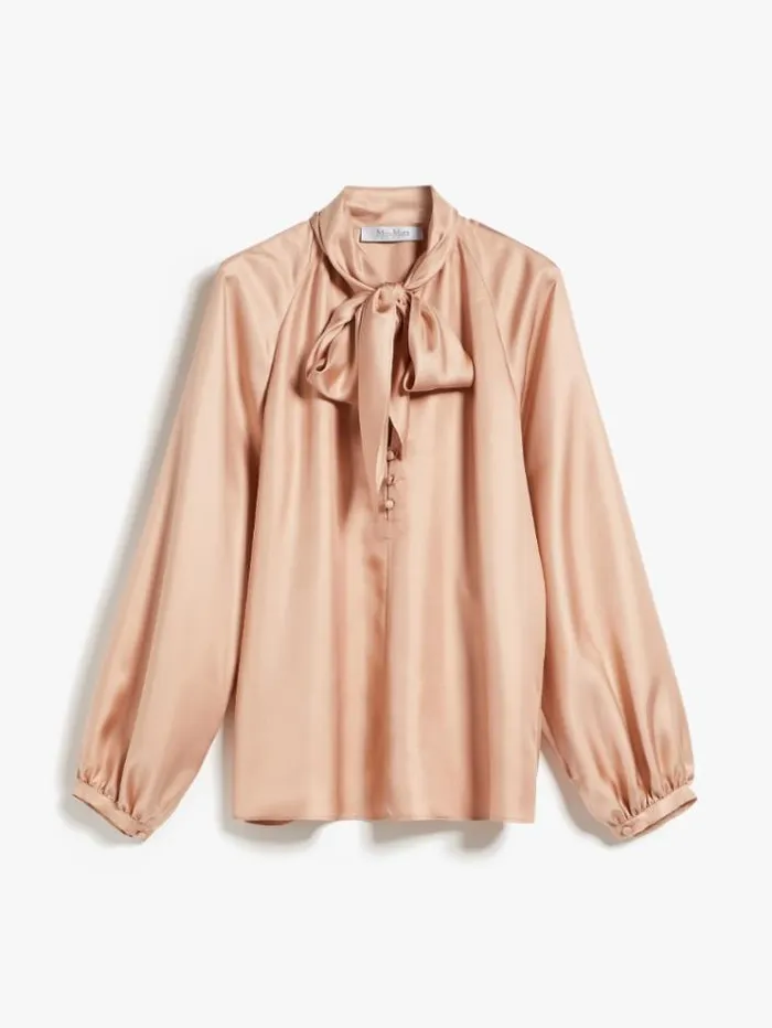 Woman Silk Foulard Shirt Pink Maxmara Shirts And Tops Woman Silk Foulard Shirt Pink Maxmara Shirts And Tops