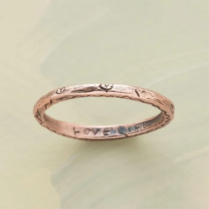 Women 14Kt Rose Gold Vitality Ring Sundance Catalog Rings