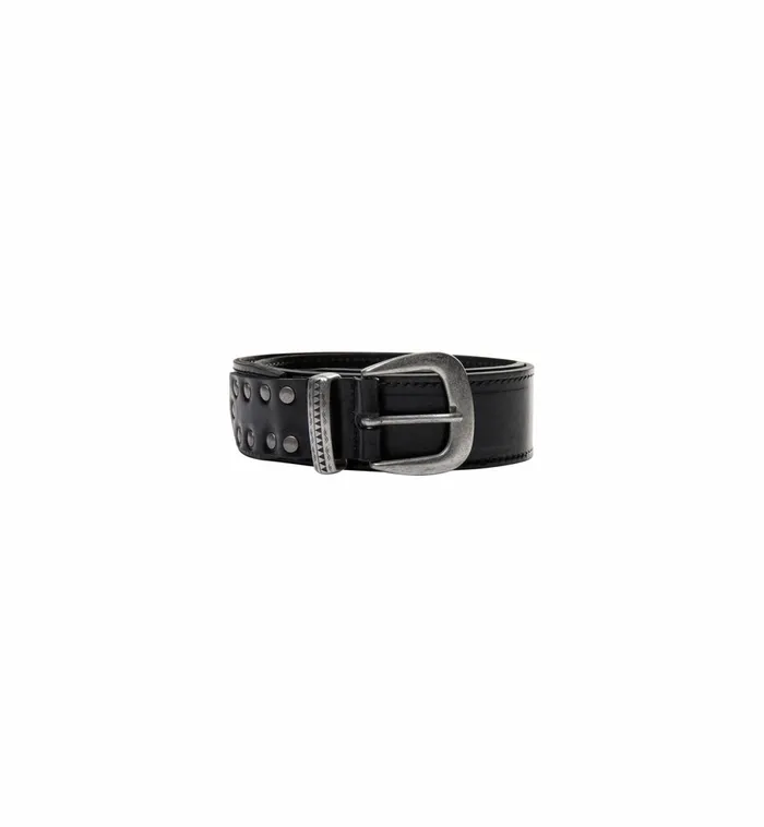 Women Accessories MOS MOSH MMStudded Leather Belt Black