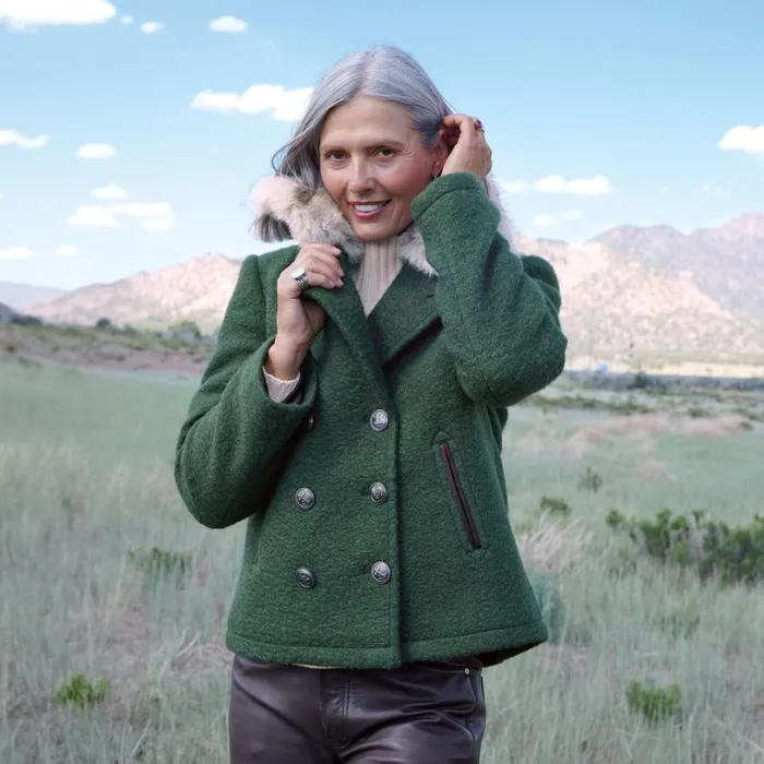 Women Alpenhorn Peacoat Sycamore Sundance Catalog Jackets and Coats