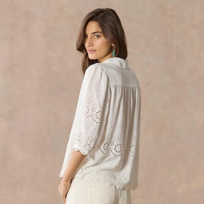 Women Arabella Eyelet Shirt Black Sundance Catalog Tops Women Arabella Eyelet Shirt Black Sundance Catalog Tops