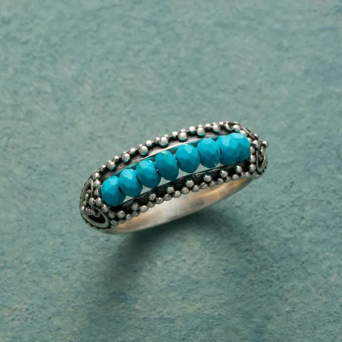 Women Beaded Bridge Ring Sundance Catalog Rings