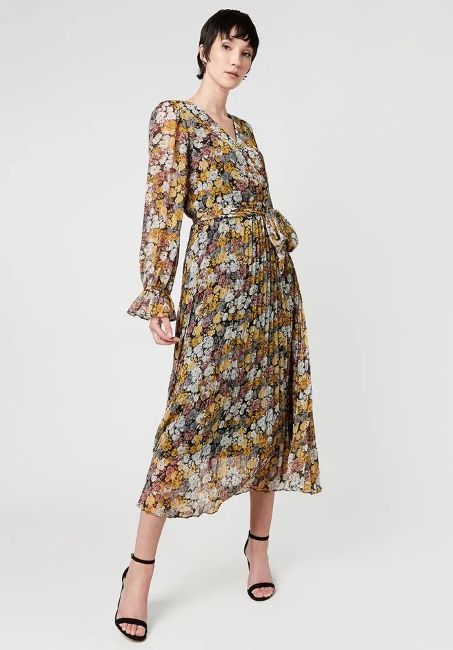 Women Bell Sleeve Angelique Dress Moody Floral Buffalo David Bitton Dresses and Jumpsuits