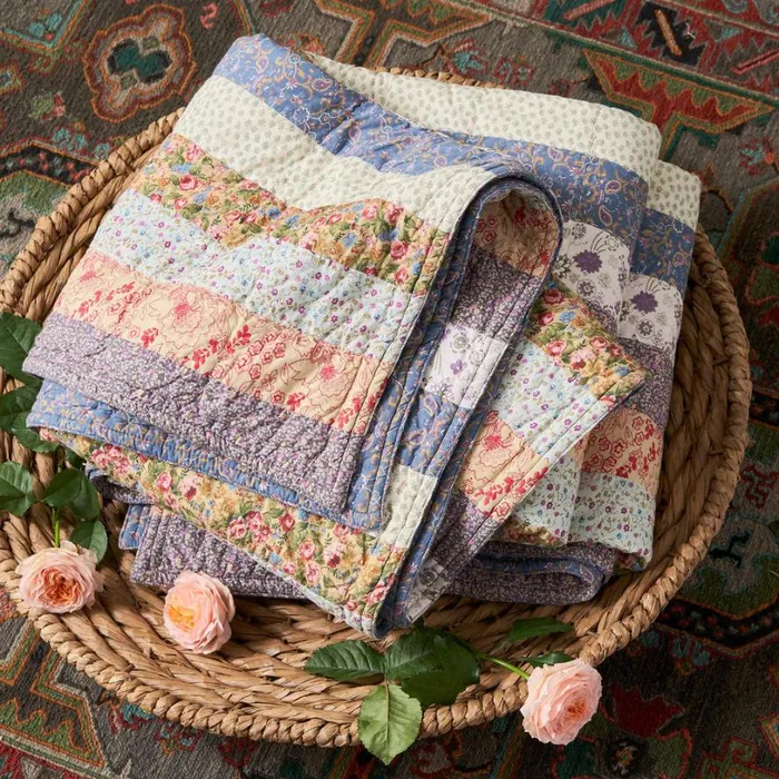 Women Blooming Fields Quilt Sundance Catalog Bedding and Bath Women Blooming Fields Quilt Sundance Catalog Bedding and Bath