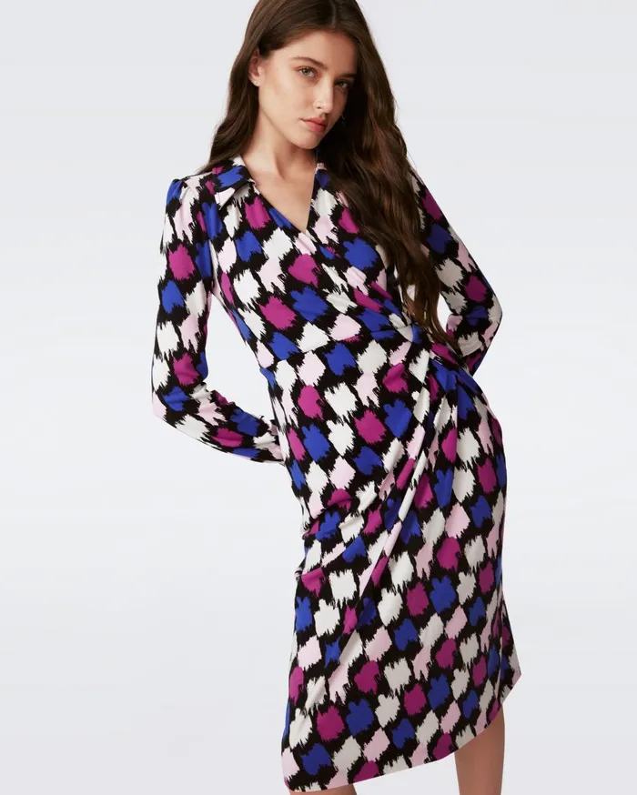 Women Bogna Dress Brush Tooth Multi DVF Dresses