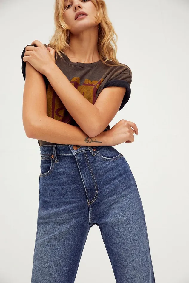 Women Bootcut Jeans Free People Wrangler Westward 626 High Rise Bootcut Jeans Twin Bridges