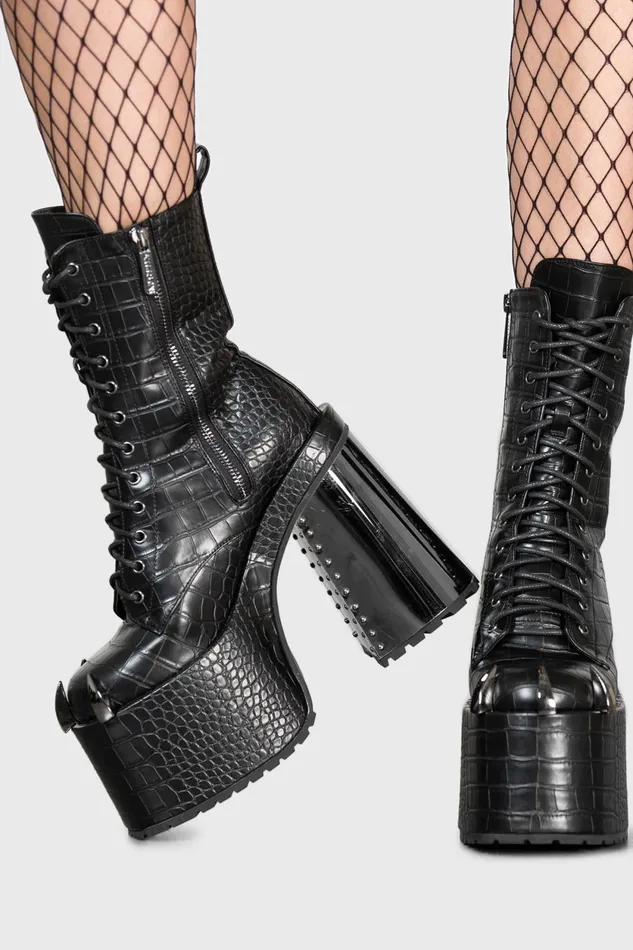 Women Boots Killstar So Icy Platform Boots