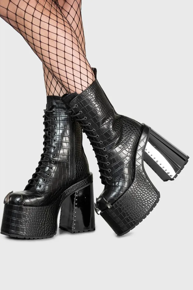 Women Boots Killstar So Icy Platform Boots