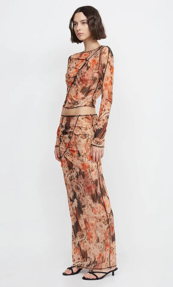 Women Bottoms Bec Bridge AVERIL GATHERED MAXI SKIRT Glitch Floral