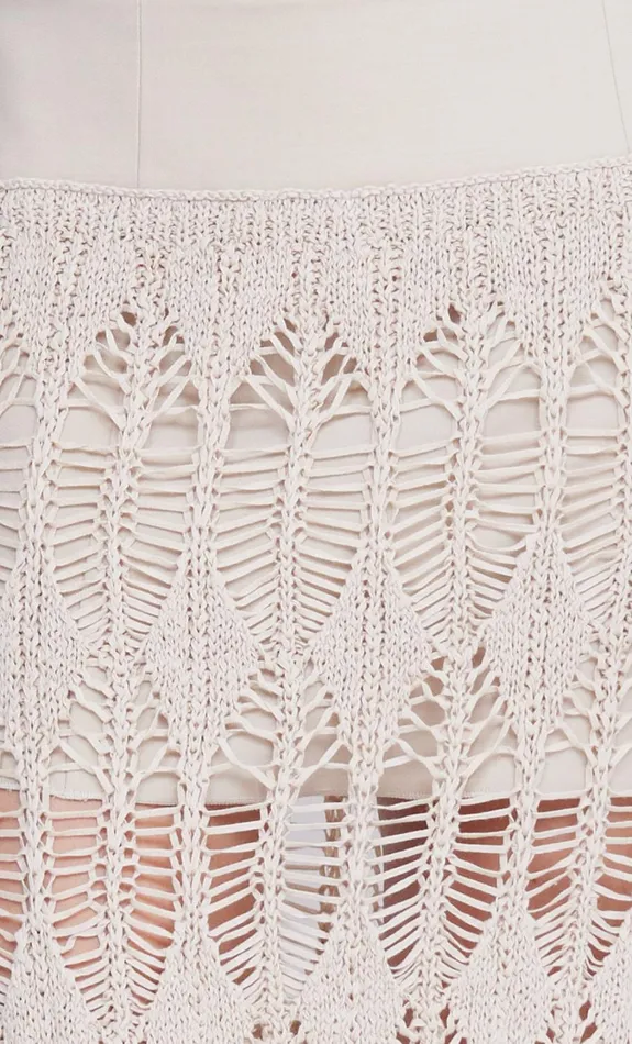Women Bottoms Bec Bridge LYRA SPLIT MIDI SKIRT Bone