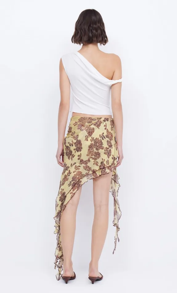 Women Bottoms Bec Bridge MALIBU BAY FRILL SKIRT Citrus Plum Floral