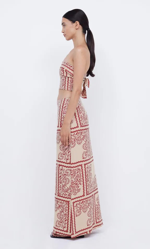 Women Bottoms Bec Bridge PALM BLISS MAXI SKIRT Sahara Jacquard