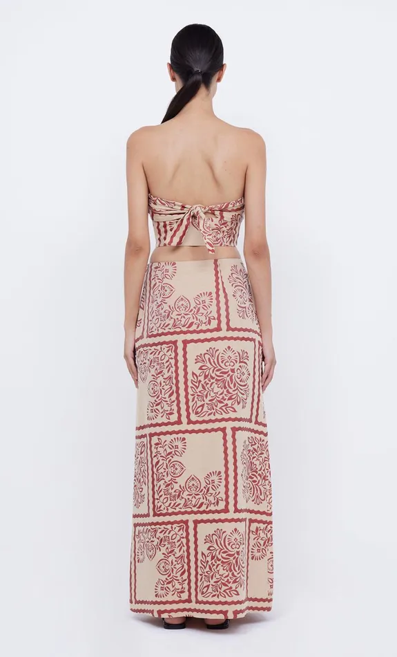 Women Bottoms Bec Bridge PALM BLISS MAXI SKIRT Sahara Jacquard