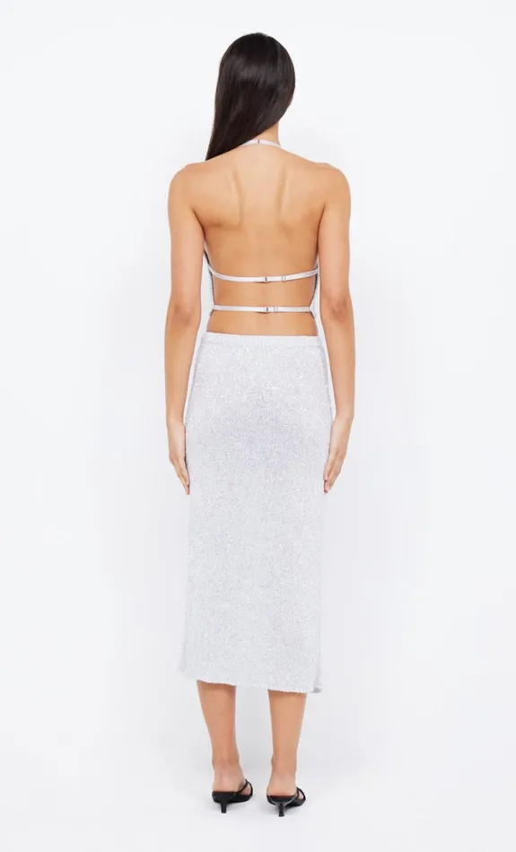 Women Bottoms Bec Bridge SADIE SEQUIN KNIT MAXI SKIRT Crystal