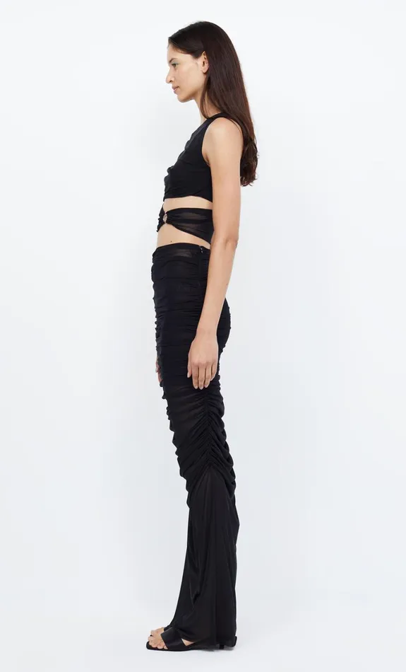 Women Bottoms Bec Bridge WHORL MAXI SKIRT Black