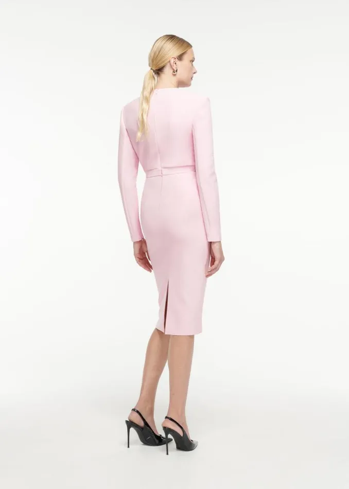 Women Bottoms Roland Mouret Crepe Midi Skirt
