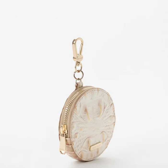 Women Brahmin Clip Ons and Keychains Circle Coin Purse Contour Melbourne