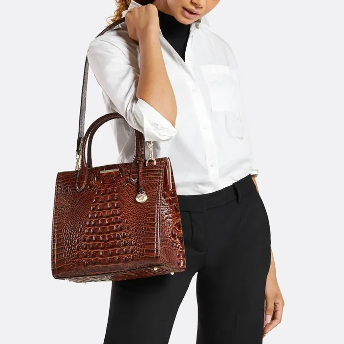 Women Brahmin Satchels Caroline Brindle Potomac