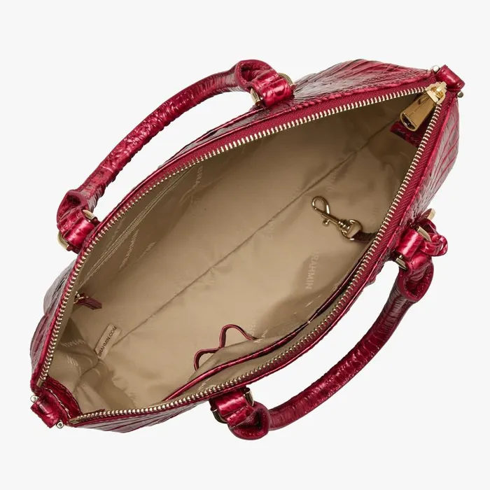 Women Brahmin Satchels Duxbury Satchel Merlot Ombre Melbourne