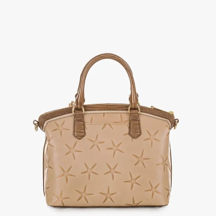 Women Brahmin Satchels Duxbury Satchel Natural Paradis