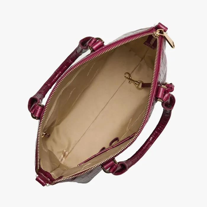 Women Brahmin Satchels Duxbury Satchel Sugar Plum Lententide