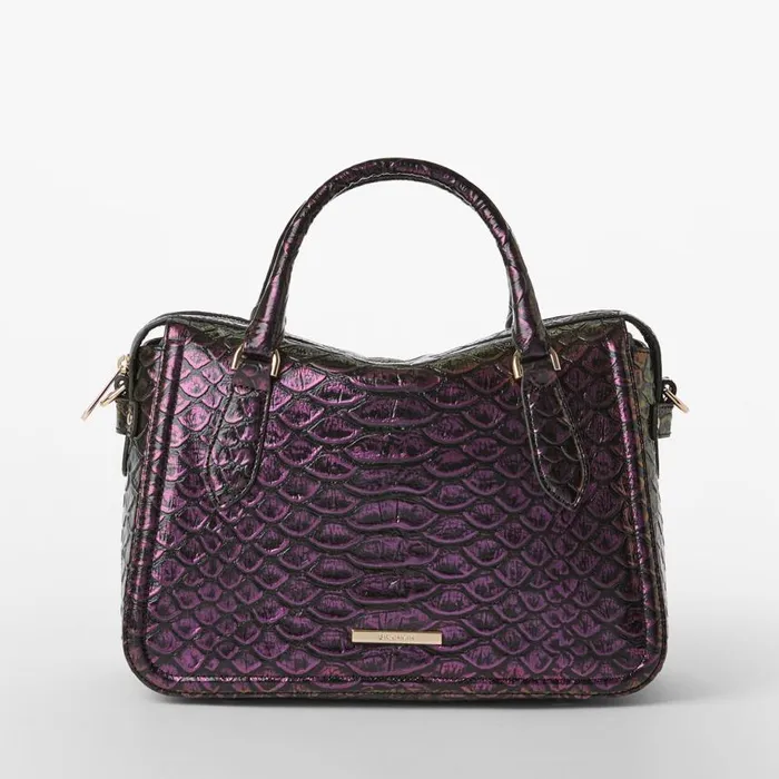 Women Brahmin Satchels Micaela Passion Purple Excelsior