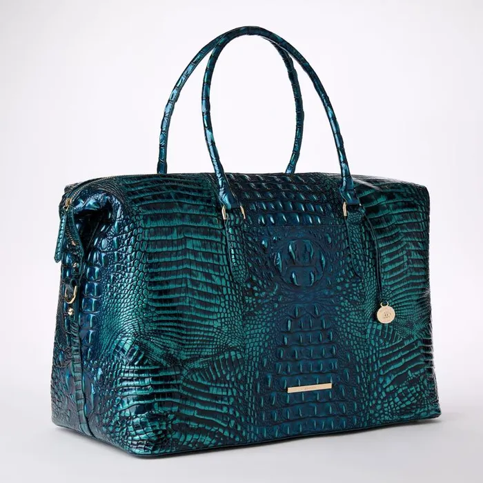 Women Brahmin Travel Duxbury Weekender Blue Patina Melbourne
