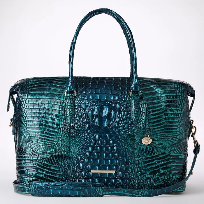 Women Brahmin Travel Duxbury Weekender Blue Patina Melbourne