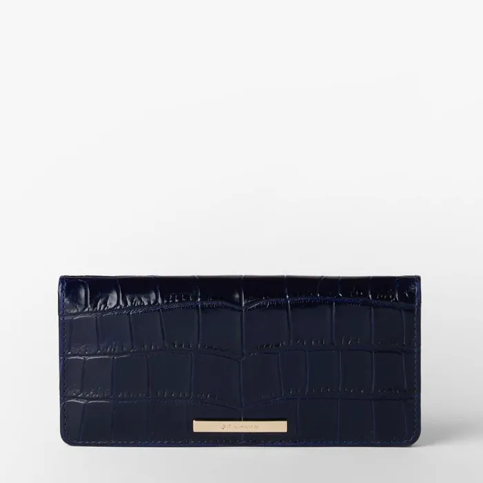 Women Brahmin Wallets and Wristlets Ady Wallet Navy Angora