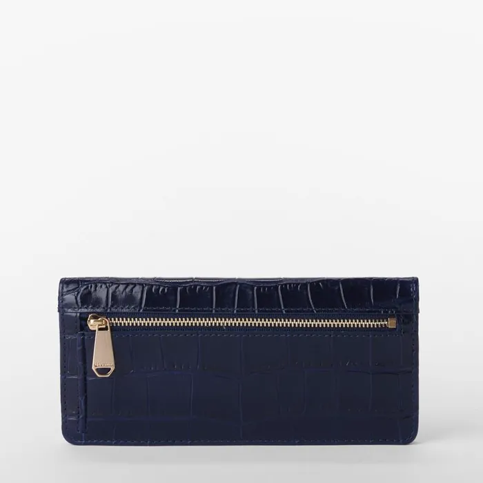 Women Brahmin Wallets and Wristlets Ady Wallet Navy Angora